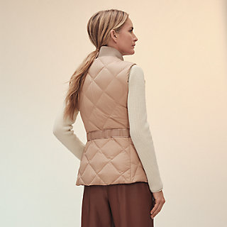 Reversible sleeveless puffer vest 