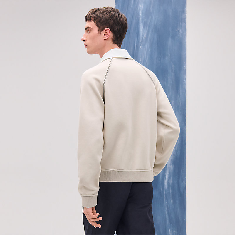 イエロー&グレーリバーシブルHermes reversible sportスウェット イエロー&グレーリバーシブルHermes reversible sportスウェット