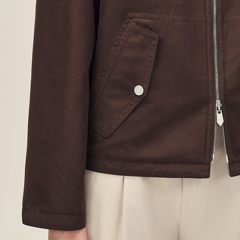 Reversible straight cut jacket