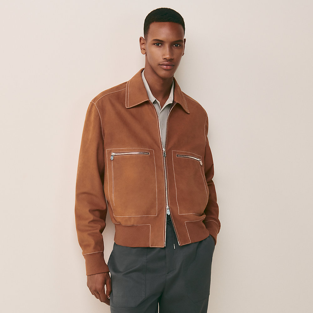 Ribtrim jacket Hermès Poland