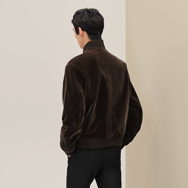 Rib-trim jacket