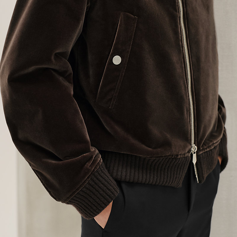 Rib-trim jacket