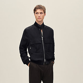 Rib-trim jacket | Hermès Canada