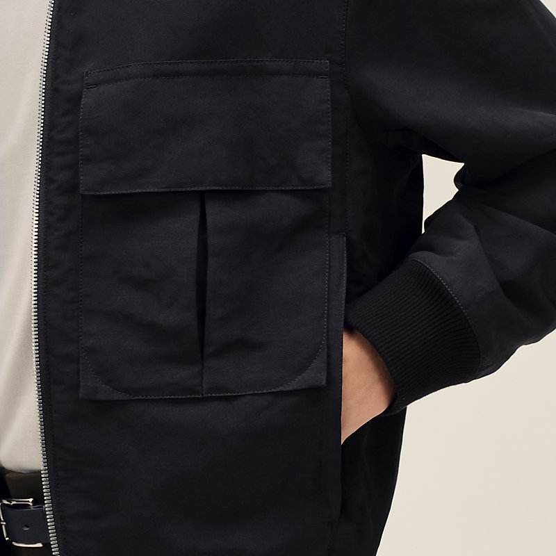 Rib-trim jacket