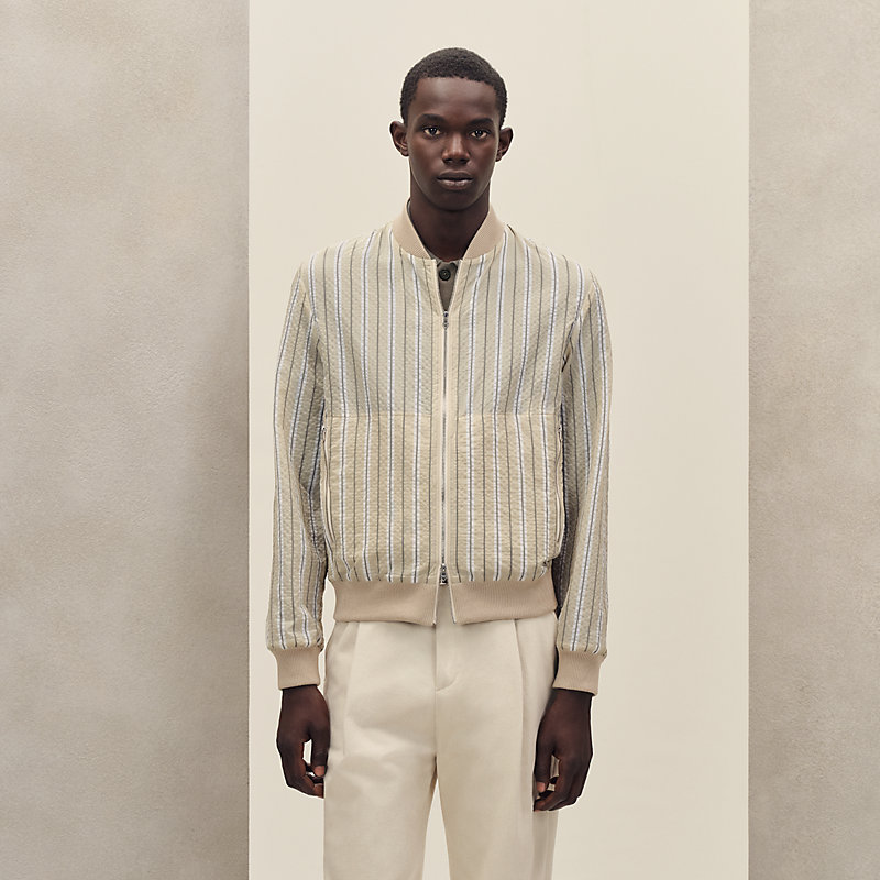 Rib-trim jacket | Hermès USA