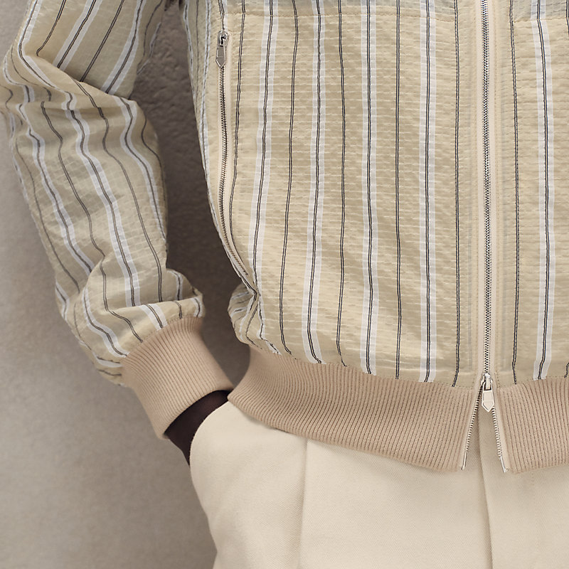 Rib-trim jacket | Hermès USA