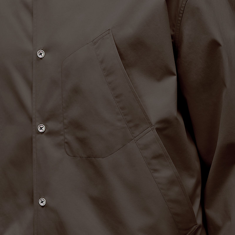 Rib trim jacket shirt, View: , view 6 of 6