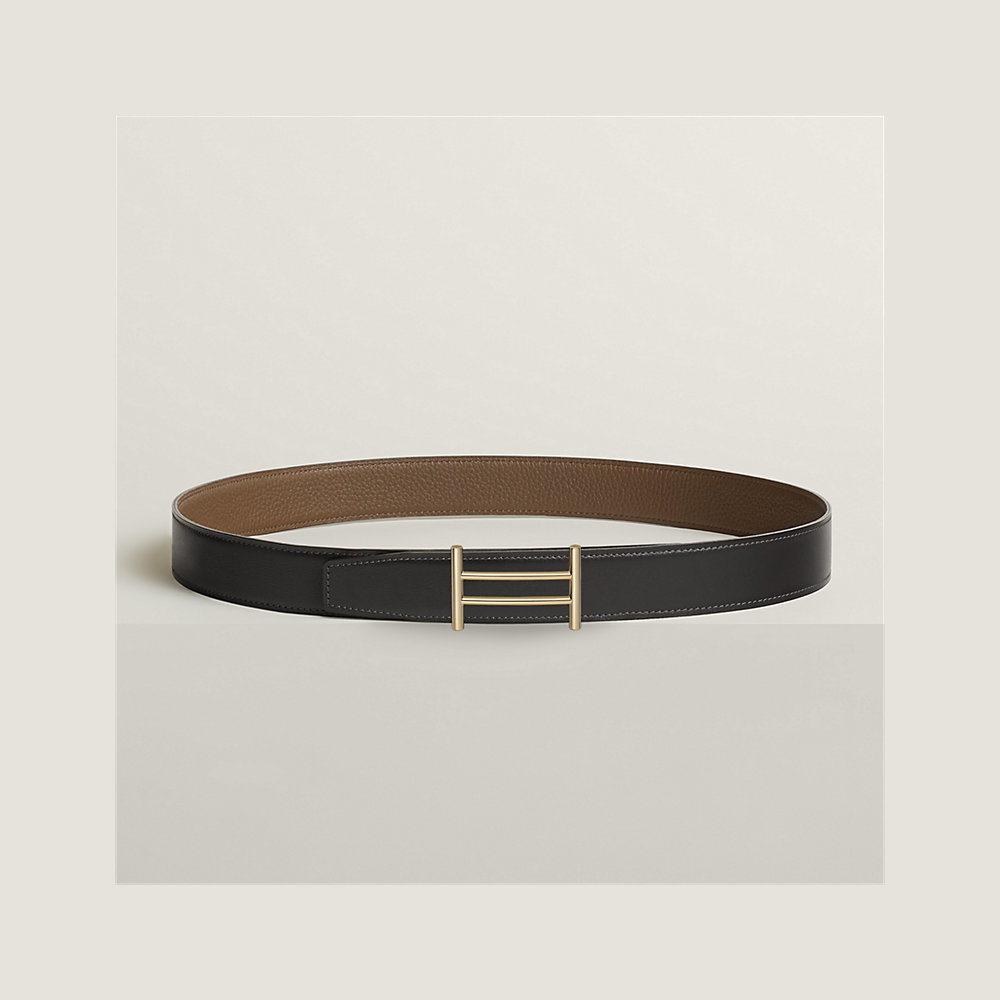 Rider belt buckle & Reversible leather strap 32 mm | Hermès Canada