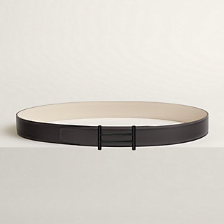 Rider belt buckle & Reversible leather strap 32 mm | Hermès USA