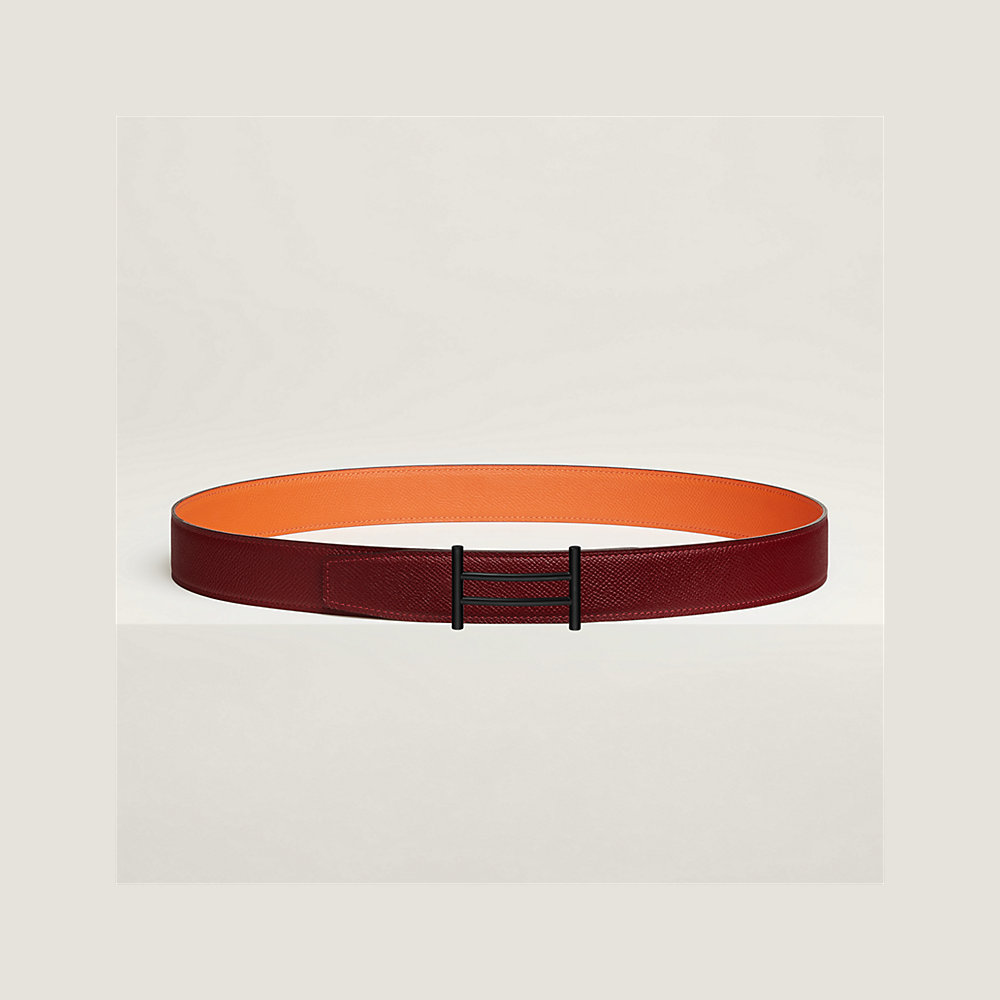 Rider belt buckle & Reversible leather strap 32 mm | Hermès UK