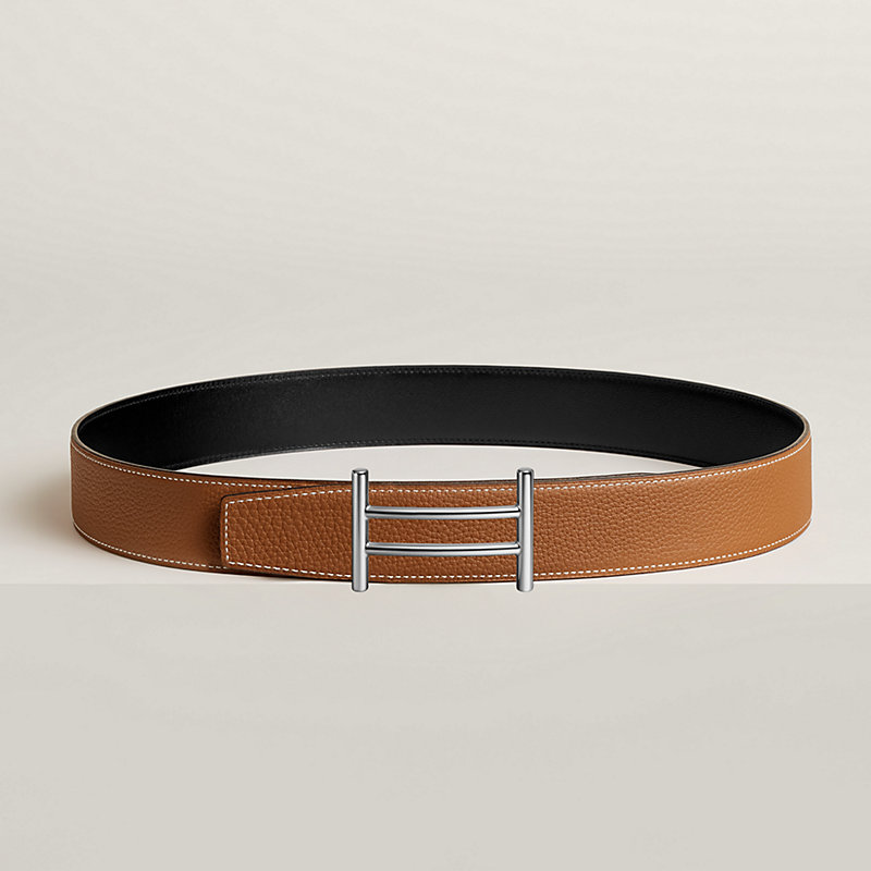 Hermes Reversible Leather Belt Strap