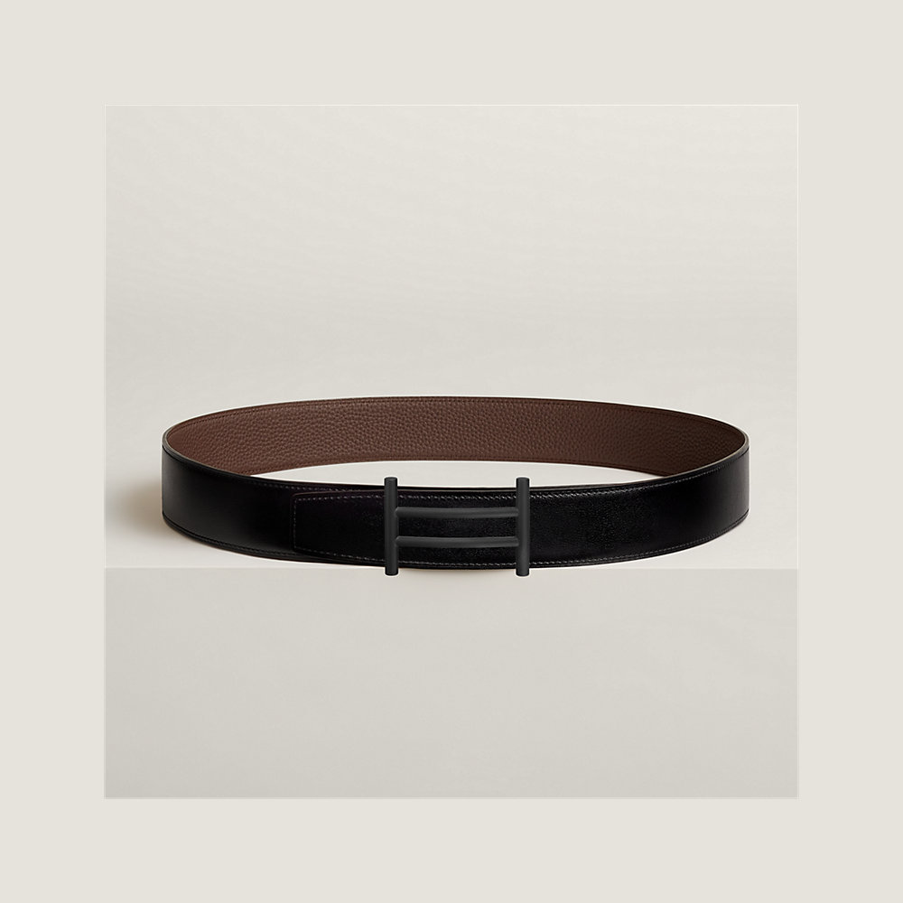 Rider belt buckle & Reversible leather strap 38 mm | Hermès USA