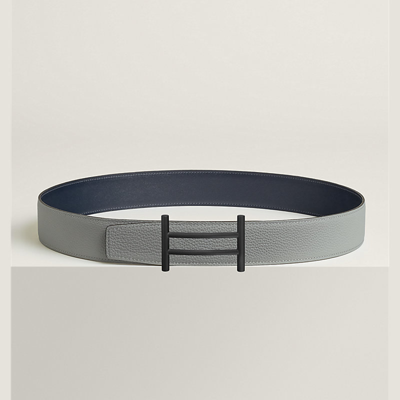 Rider belt buckle & Reversible leather strap 38 mm