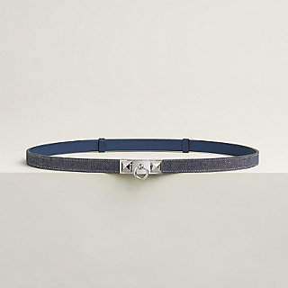 人気【HERMES】Rivale Jean 18 ベルト デニム×メタルバックル Rivale Jean 18 belt | Hermès USA