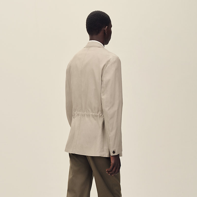 Rive Gauche drawstring jacket, long model