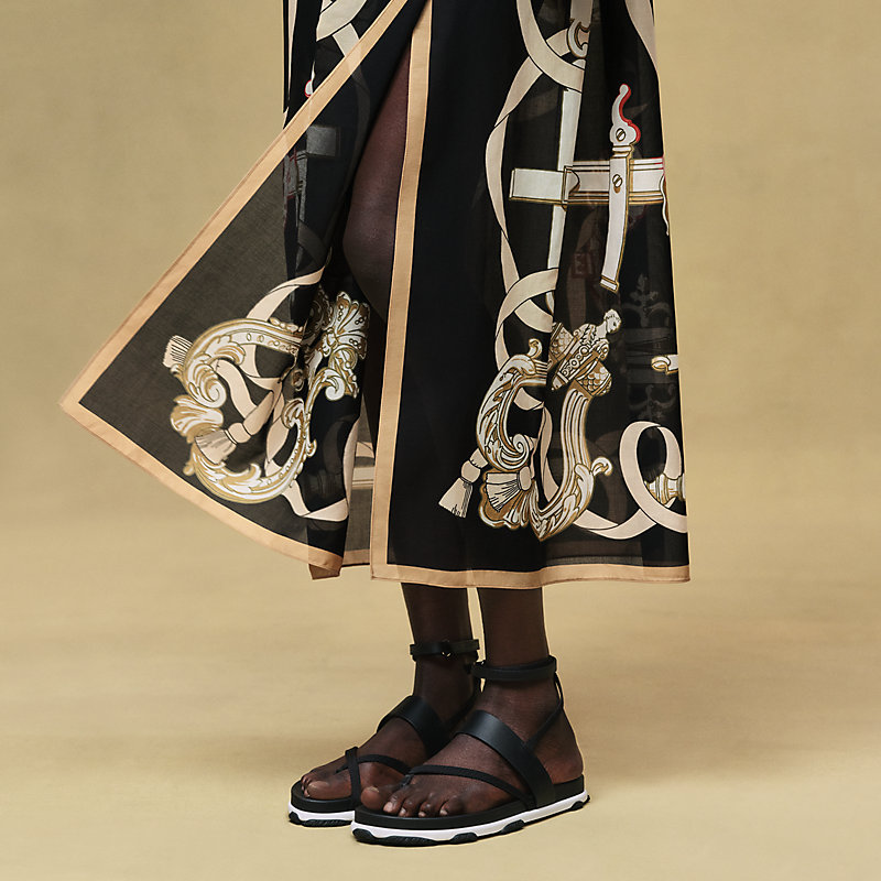 Robe de plage mix matière imprimé «&nbsp;Ferronnerie Remix&nbsp;»