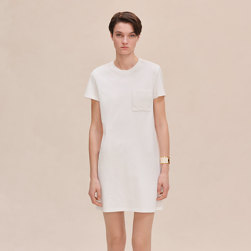 Robe droite poche brodée, Vue: , vue 4 sur 6