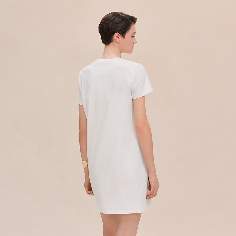 Robe droite poche brodée, Vue: , vue 5 sur 6