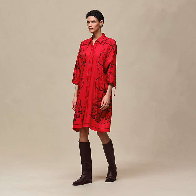 Robe Inspiration Chemise imprimé «&nbsp;Ferronnerie Remix&nbsp;»