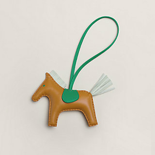◆HERMES◆ Rodeo Pegase PM charm キーチャーム Hermes Pegase Rodeo Bag Charm PM New White/Vert Fizz/Lime