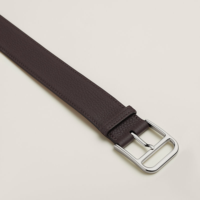 HERMES ブラウン ベルト エルメス HERMES ベルト #95 レッド×ブラウン レザー #95 ベルト