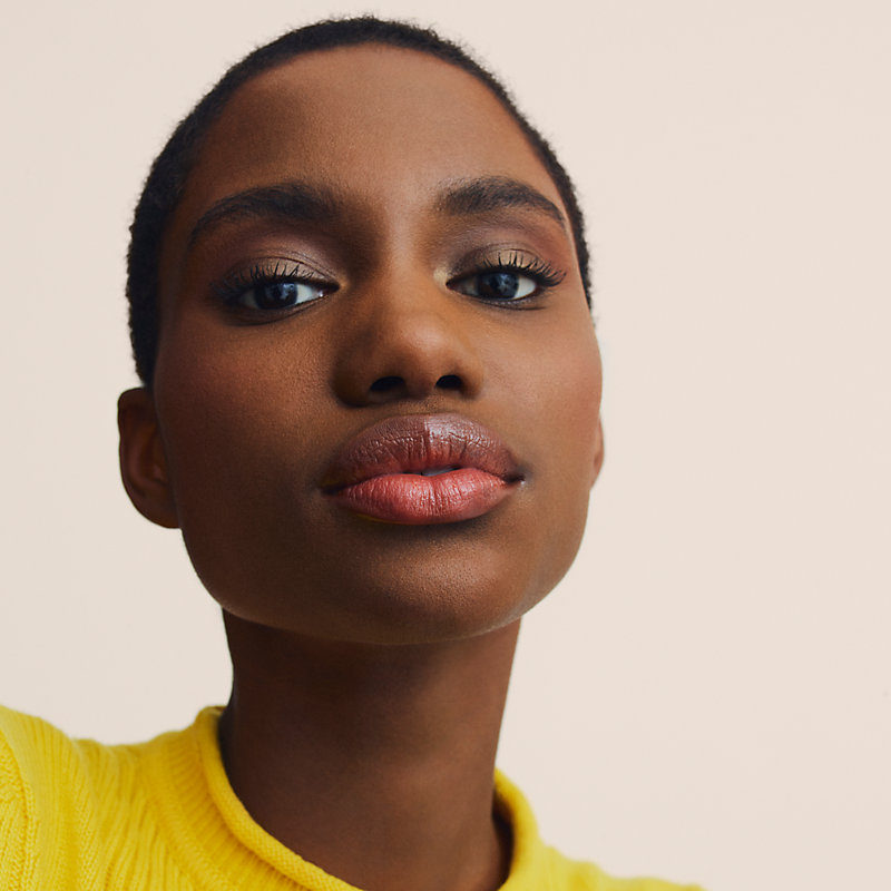 Rouge Hermès, Labial brillante, Edición limitada, Brun Yachting