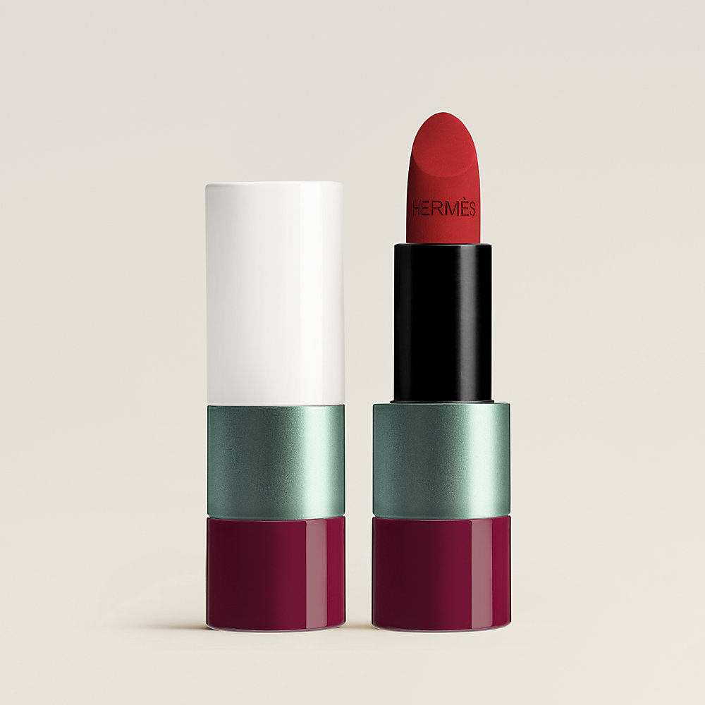New Hermes Rouge A Levres Matte/Satin Lipstick 4-Color Sample #85/33/64/21
