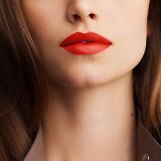 orange red matte lipstick