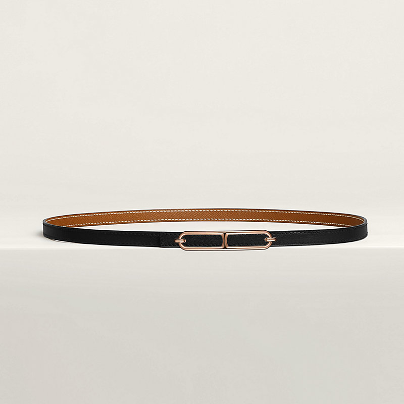 Roulis belt buckle & Reversible leather strap 13 mm