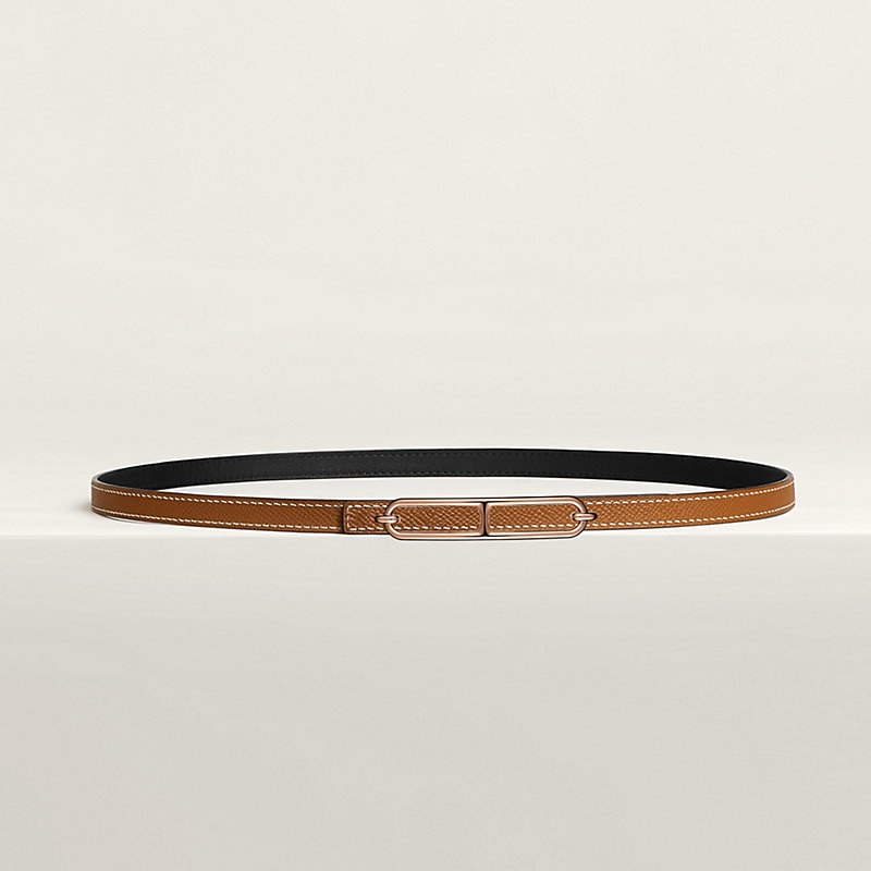 Roulis belt buckle & Reversible leather strap 13 mm