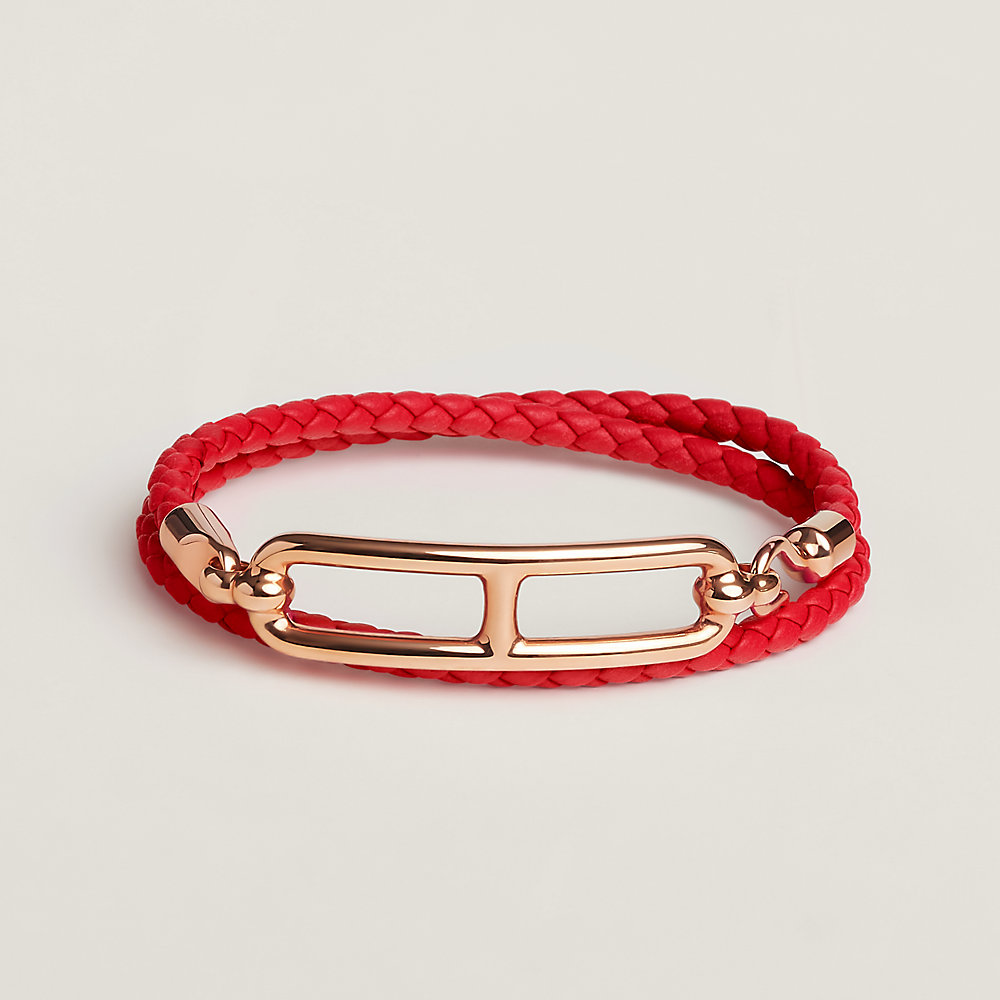 Red Roulis Roulis Double Tour bracelet - Red | Hermès USA