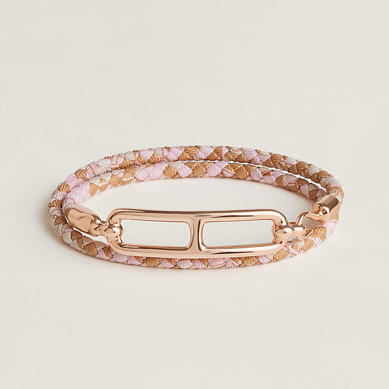 Hermes★ローズゴールドのダブルブレスレットroulis double tour Roulis Double Tour bracelet | Hermès USA
