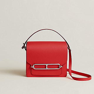 【HERMES】レアカラー★Rouge Radieux Petite Course stitch bag roulis-mini-bag--070510CKO5-