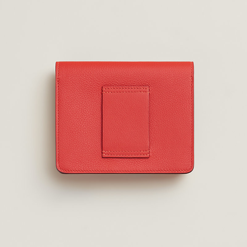 Roulis Slim wallet - Black | Hermès USA