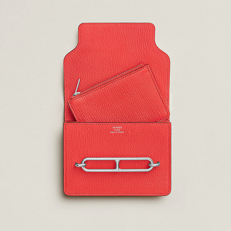 【HERMES】★Portefeuille Roulis Slim 財布 Hermes Roulis Slim Wallet Black Chevre Mysore Palladium Hardware