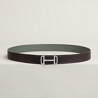 Royal belt buckle & Reversible leather strap 32 mm | Hermès USA display picture 3