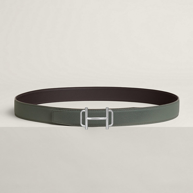 Royal belt buckle & Reversible leather strap 32 mm