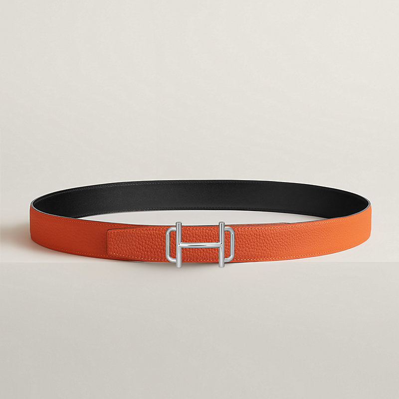 Royal belt buckle & Reversible leather strap 32 mm
