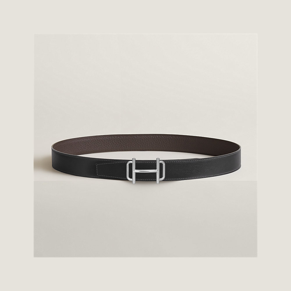 Royal belt buckle & Reversible leather strap 32 mm | Hermès UK