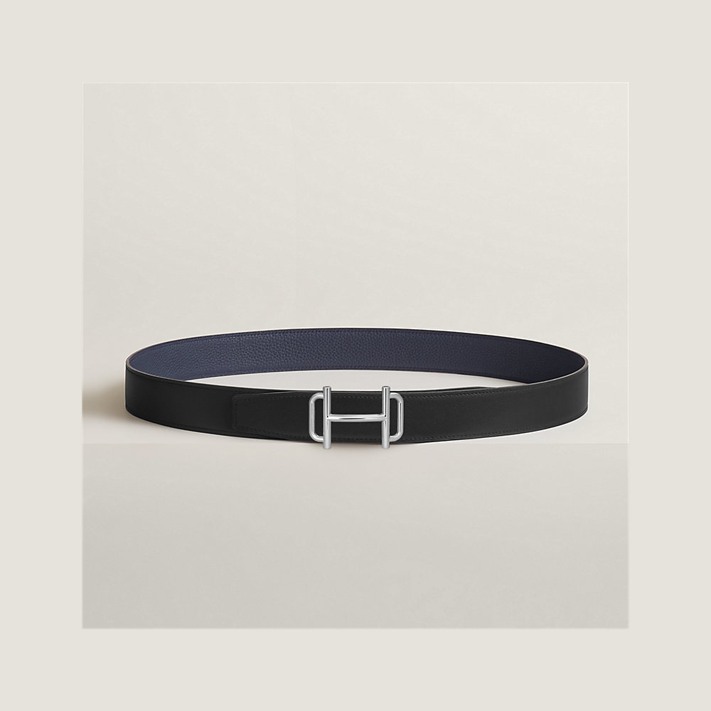 Royal belt buckle & Reversible leather strap 32 mm | Hermès UK