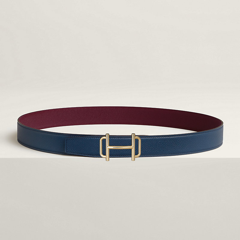 Royal belt buckle & Reversible leather strap 32 mm