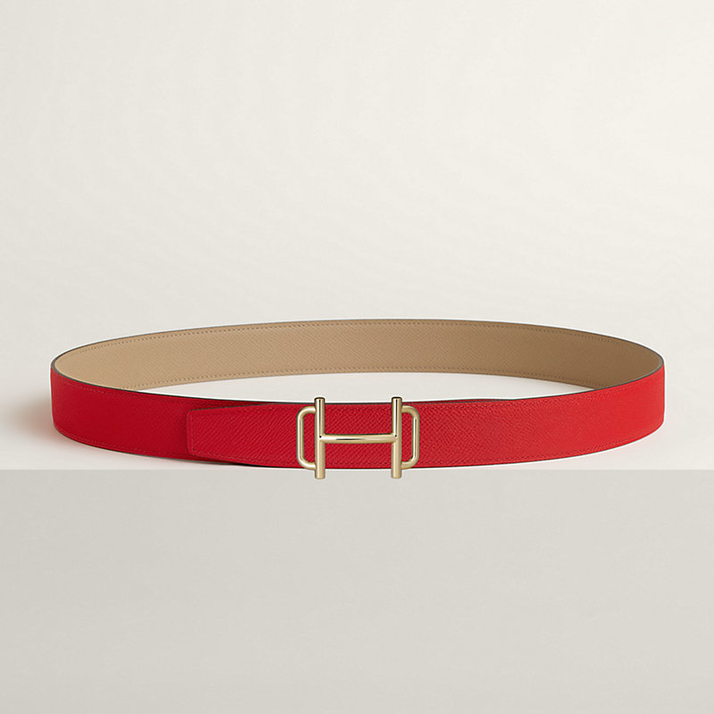 Royal belt buckle & Reversible leather strap 32 mm