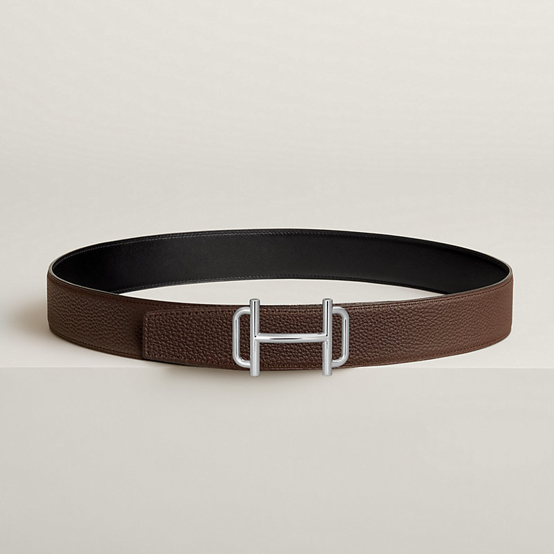 Royal belt buckle & Reversible leather strap 38 mm | Hermès Malaysia