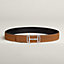 Royal belt buckle & Reversible leather strap 38 mm, view 2 of 2