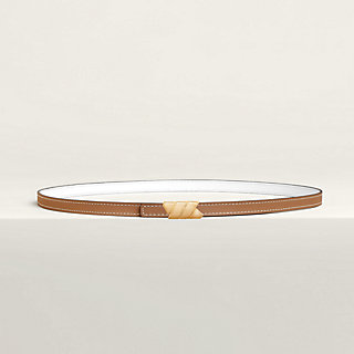 Ruban belt buckle & Reversible leather strap 13 mm | Hermès USA