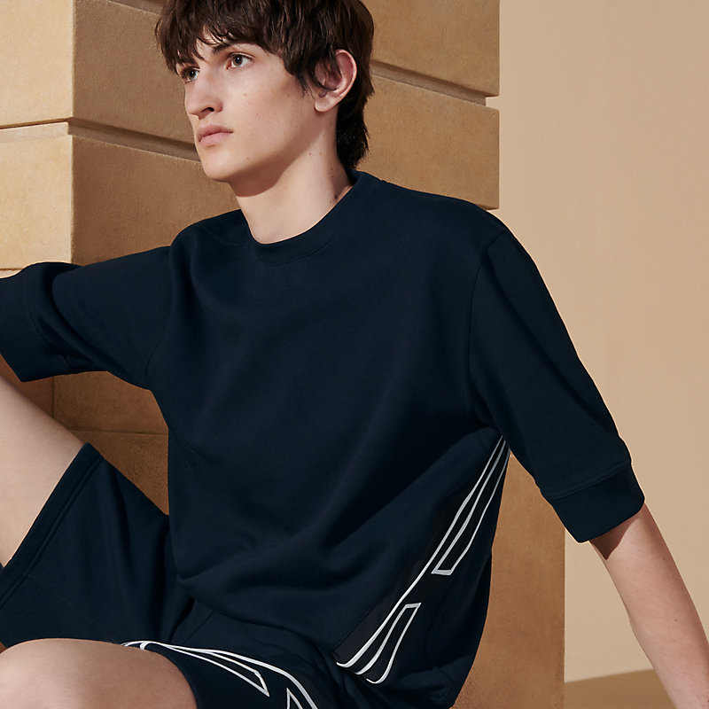 【お洒落＊上品】HERMES Run H Tシャツ 黒 ≪HERMES≫ Tシャツ H刺繍 /上品ワンポイント/ 安心の国内発送
