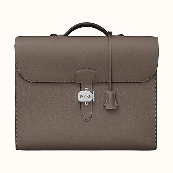 hermes leather briefcase