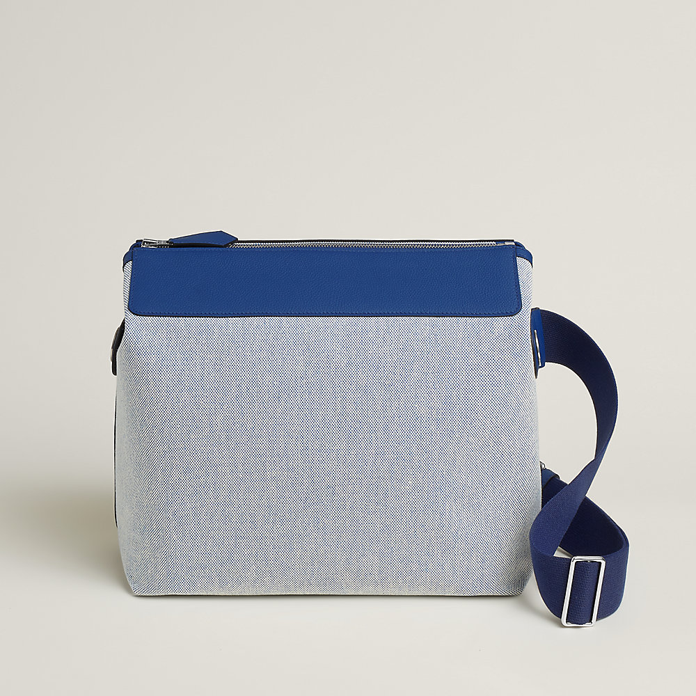 Set 2 Pièces Amanda Smith - Sac Fourre-tout Et Petit Bracelet En Toile Bleu Marine - Neuf étiqueté