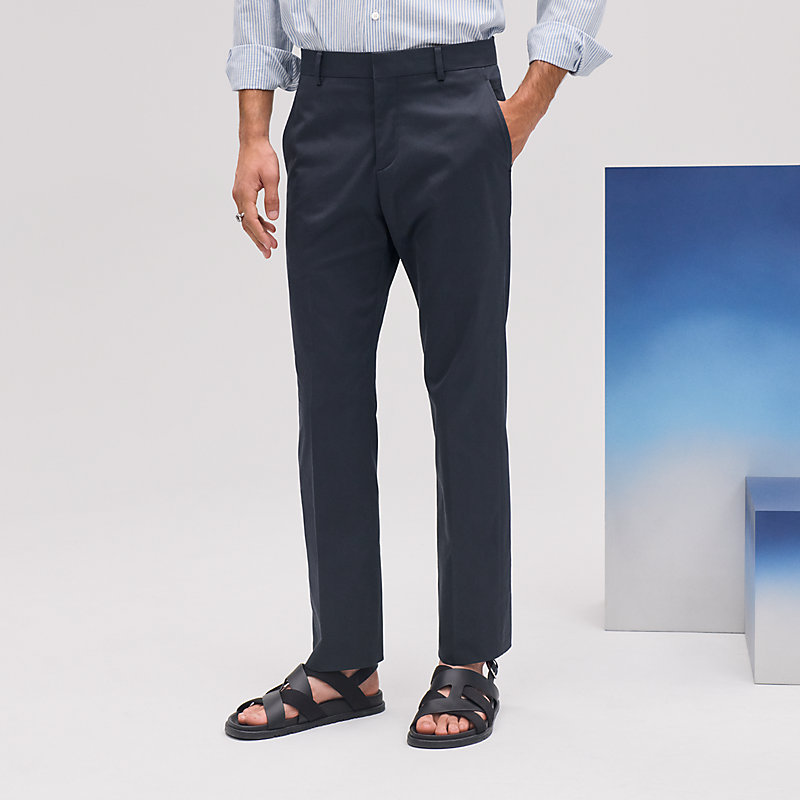 HERMES イタリア製 ネイビー スラックス 楽天市場】【中古】 HERMES （エルメス） パンツ スラックス
