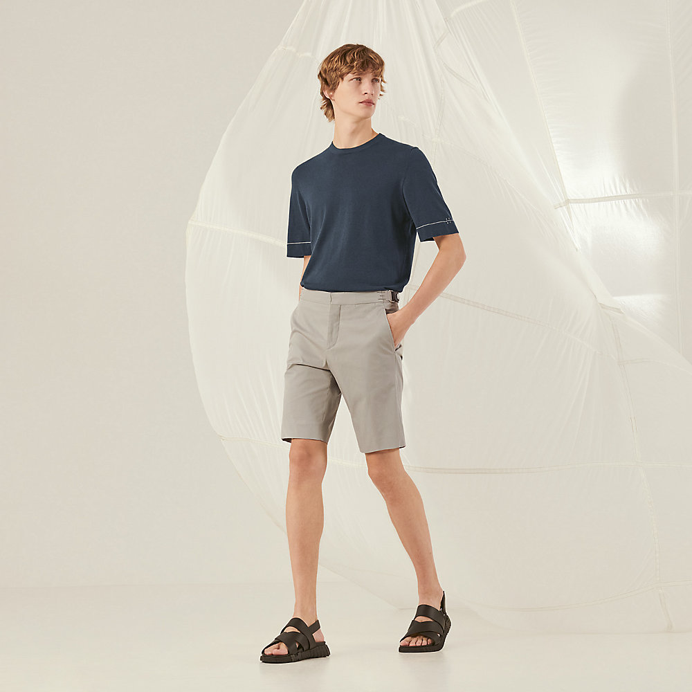 Saint Germain shorts with leather tab | Hermès USA